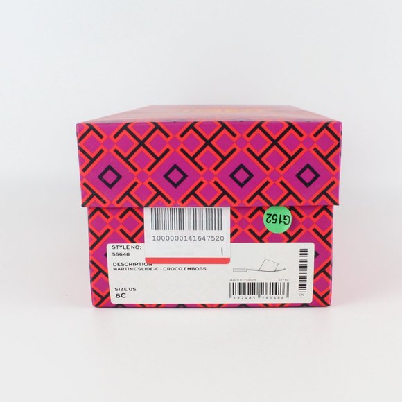 NEW TORY BURCH Martine Croc-effect Slides– Chic & Versatile Summer Shoes - Picture 13 of 13